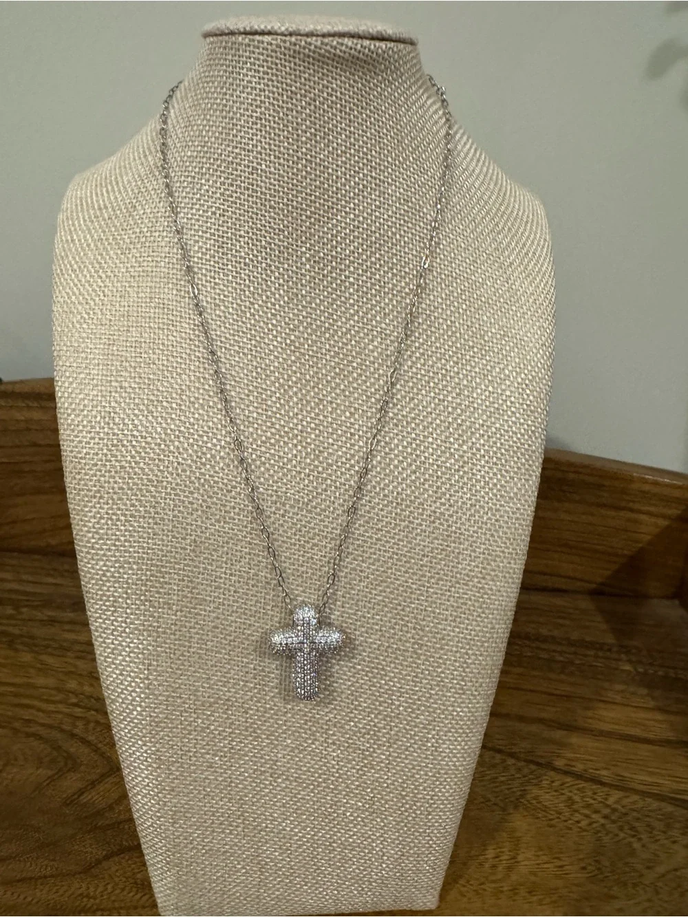 Treasure Jewels Faithful Glow Silver Cross Necklace - Women